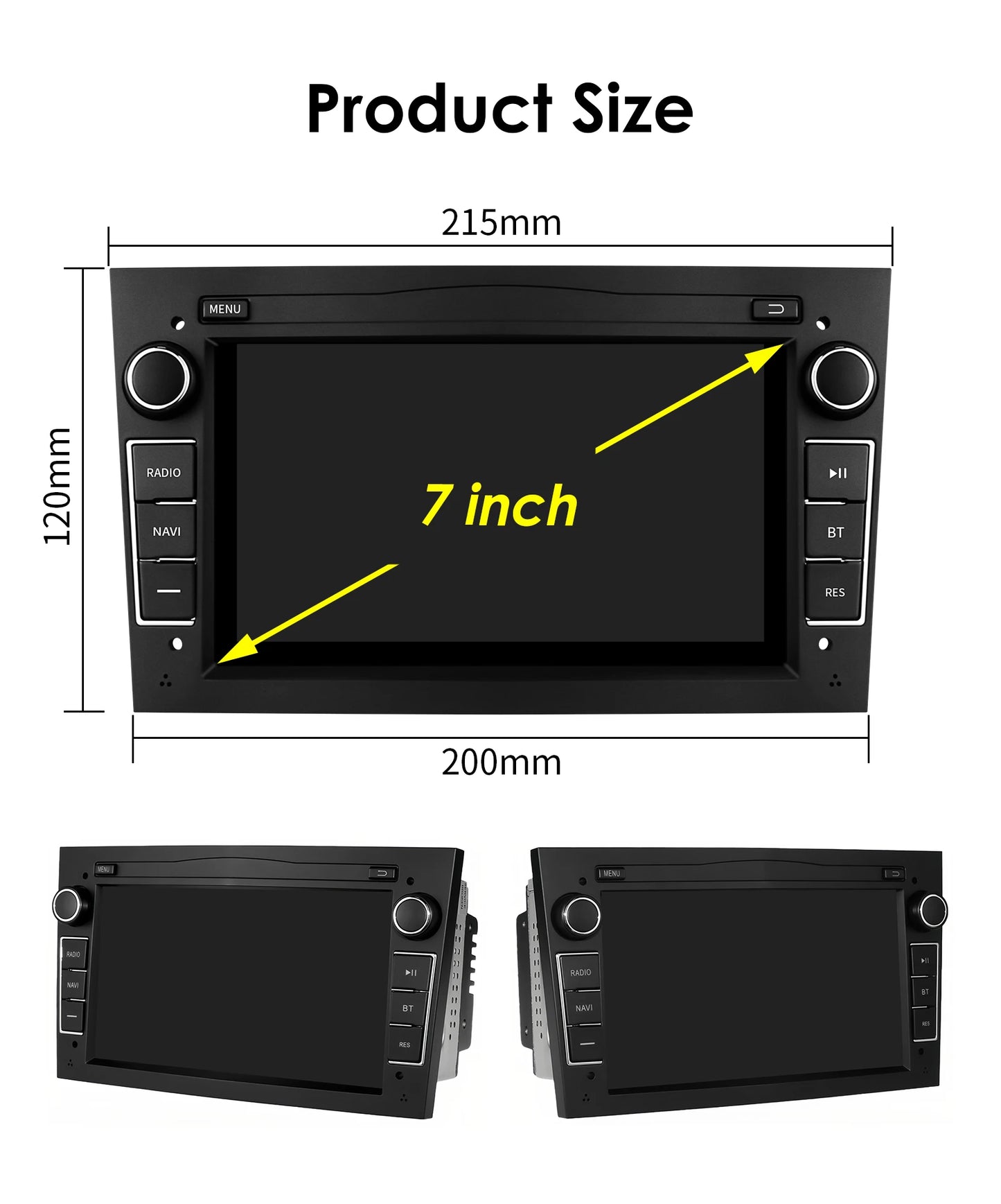 8G+128G 2Din Android 13 Car GPS Navigation Autoradio for Opel Astra H G J Antara Vectra C B Vivaro Corsa C D Zafira B Stereo RDS