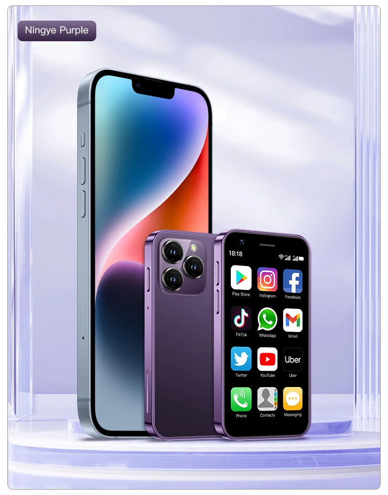 SOYES XS16/XS15 Mini Android Smartphone 3G/4G Network 2GB RAM 16GB ROM 3" Display 5MP Camera Dual SIM With Play Store WhatsAPP