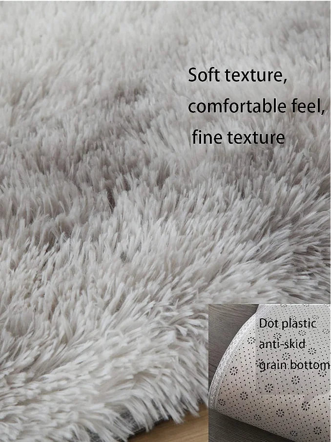 Fluffy Large Carpet Living Room Plush Lounge Rug in The Bedroom Floor Mat Soft Velvet Carpets For Children Kids Decoration 