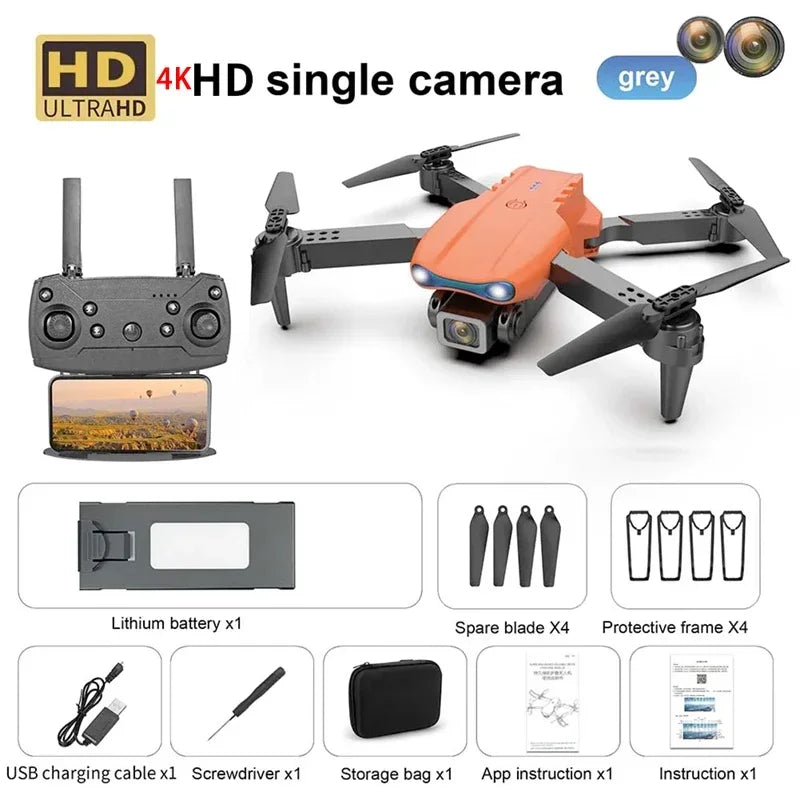 Uusi E99 PRO Drones GPS Professional 8K HD-kameralla FPV 5G Wifi Harjaton moottori Taitettava RC-nelikopteri esteiden välttäminen Dron