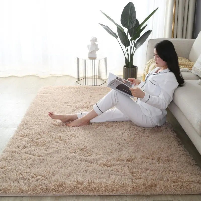 Fluffy Large Carpet Living Room Plush Lounge Rug in The Bedroom Floor Mat Soft Velvet Carpets For Children Kids Decoration 