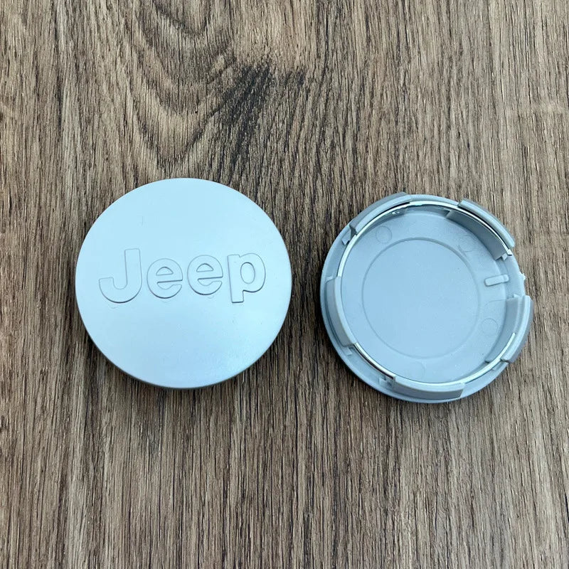 4Pcs 55mm 63mm Jeep Logo Hub Caps Car Wheel Center Cover For Jeep Grand Cherokee Wrangler JK Gladiator Compass Renegade Patriot