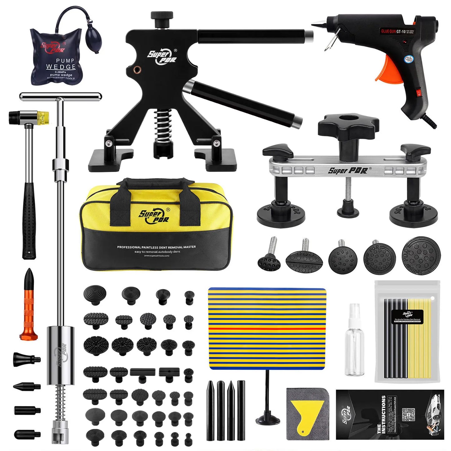 PDR Car Paintless Dent Repair Kit Professional Dent Remover tools Auto Dent Repair Puller Dint Hail Damage Tool
