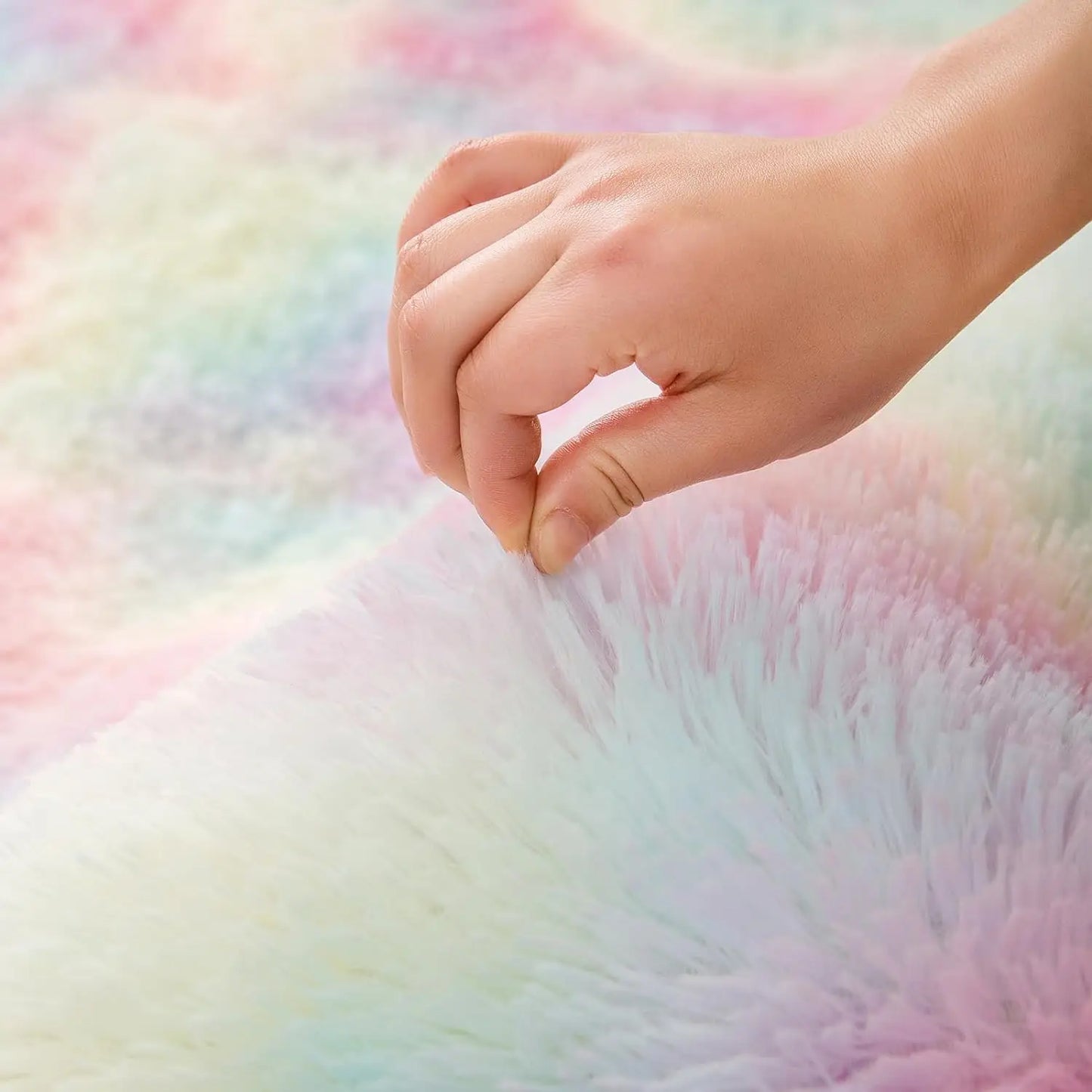 Fluffy Large Carpet Living Room Plush Lounge Rug in The Bedroom Floor Mat Soft Velvet Carpets For Children Kids Decoration 