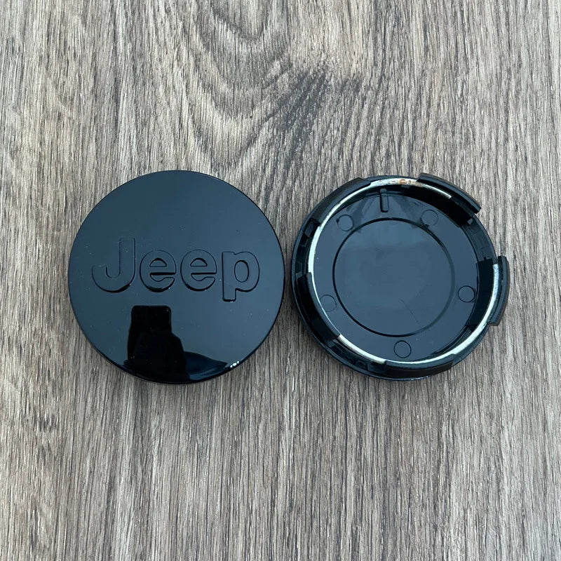 4Pcs 55mm 63mm Jeep Logo Hub Caps Car Wheel Center Cover For Jeep Grand Cherokee Wrangler JK Gladiator Compass Renegade Patriot