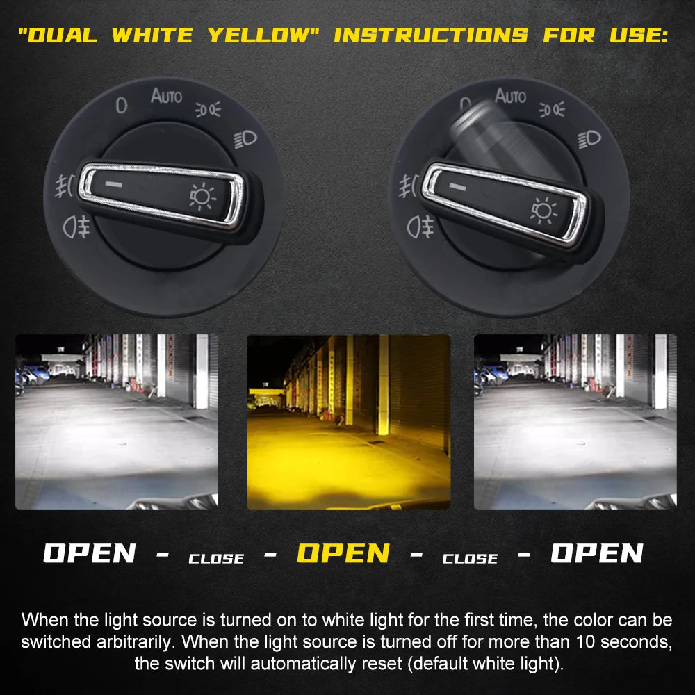 BMTxms 2Pcs 60W 12000LM Canbus H8 H11 9005 9006 Car LED Light Fog Light H9 HB3 HB4 9145 H10 LED Fog Lamp 6000K 3000K 12V Diode