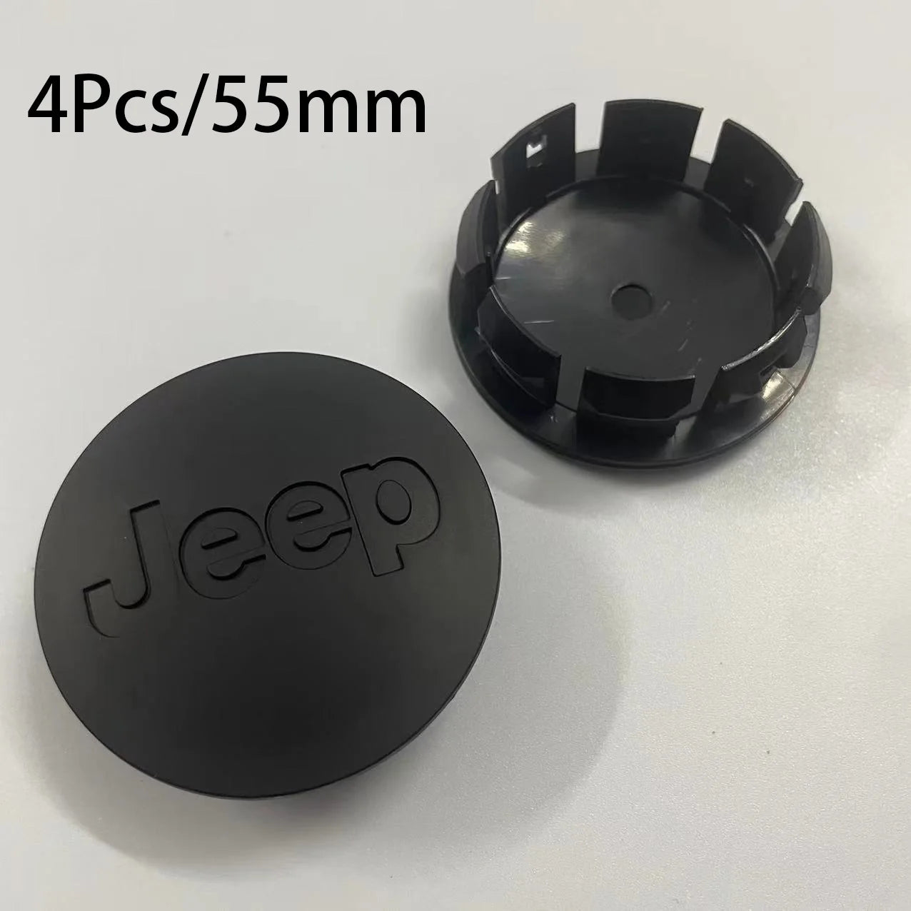 4Pcs 55mm 63mm Jeep Logo Hub Caps Car Wheel Center Cover For Jeep Grand Cherokee Wrangler JK Gladiator Compass Renegade Patriot