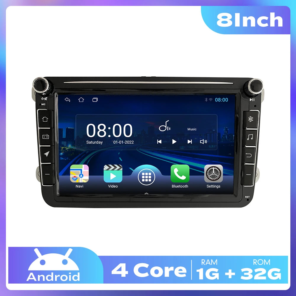 7/8/9 Inch 2Din Android Octa Core Car Radio Stereo For VW Polo Golf Passat Skoda Car Multimedia DVD Player GPS RDS DSP Carplay