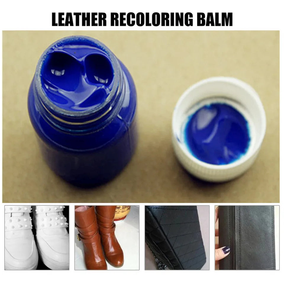 Car Leather Vinyl Repair Kit Leather Paint Cleaner for Auto Seat Sofa Leather Repair Coats Holes Scratch Cracks No Heat Liquid