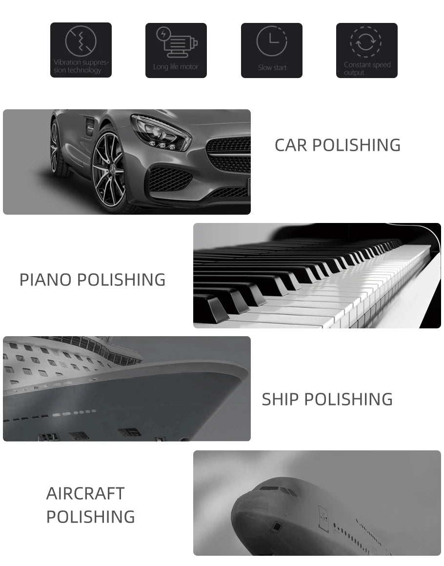 (Bulk Sale) SPTA 3"/5"/6" Car Spong Buffing Polishing Pad T-Shape Flat PolishPad Hook&Loop Removes Scratche For Polishing/Waxing