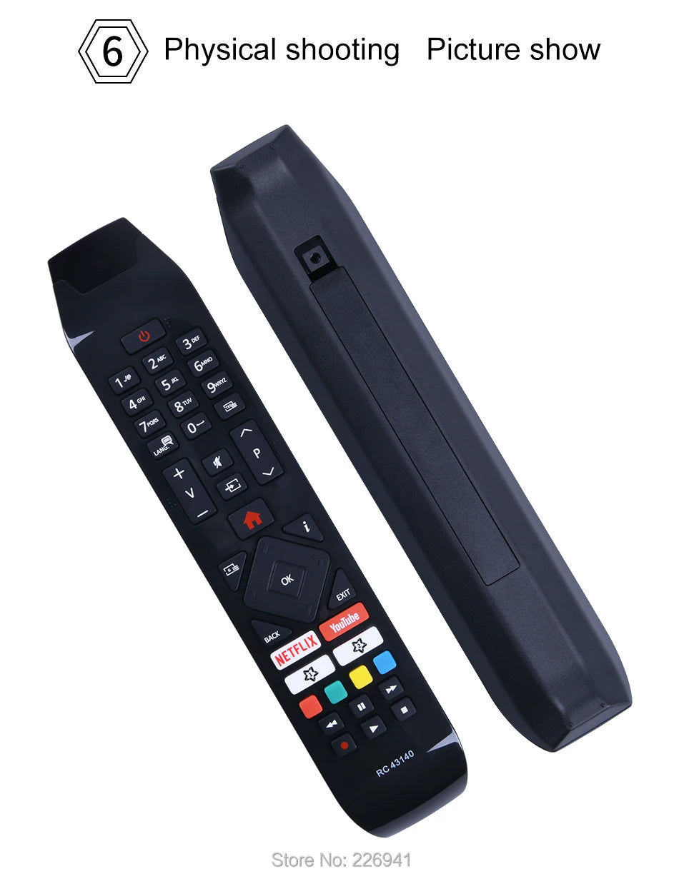 For Hitachi RC43140 Remote Control For 55HL7000 32HE4000 24HE2000 Smart TV's