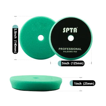 (Bulk Sale) SPTA 3"/5"/6" Car Spong Buffing Polishing Pad T-Shape Flat PolishPad Hook&Loop Removes Scratche For Polishing/Waxing