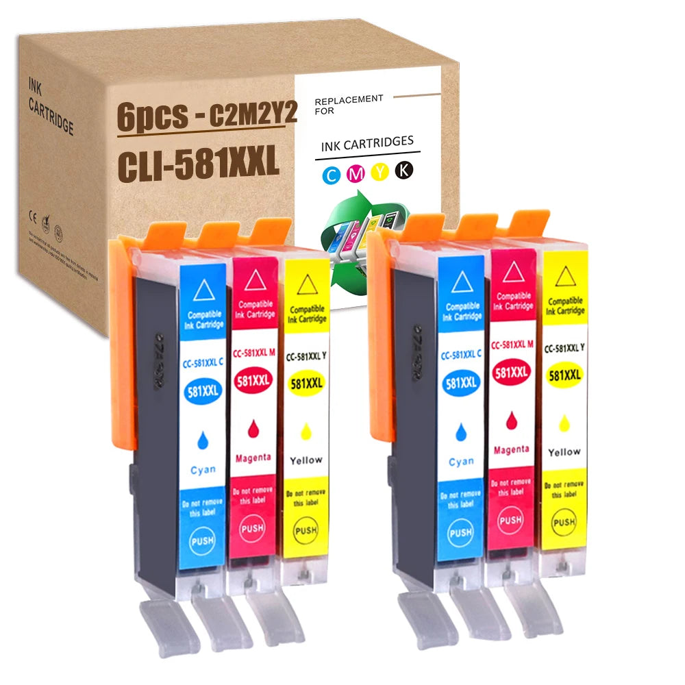 HS PGI-580XXL CLI-581XXL Compatible Ink Cartridges PGI580 CLI581 TS6100 TS6251 TR7500 TS8150 TS8250 TS8151 TS8100 TR8500 TS8152