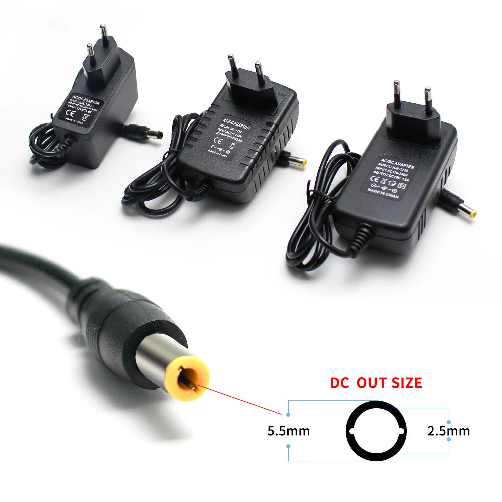 12V DC Universal Power Supply 12V 5V 6V 9V 10V 15V 24V 1A 2A 3A 5A 6A 8A Transformer AC 220V TO 12V AC Power Adapter LED Driver