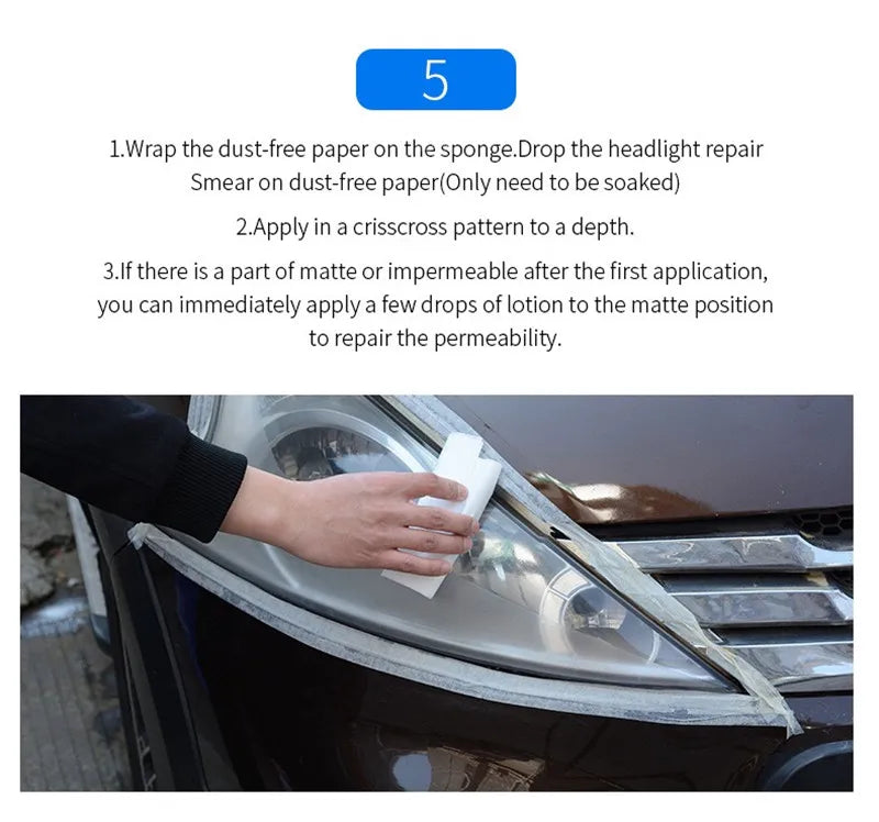 800ML Car Headlight Repair Fluid Headlight Polishing Restoration Chemical Polishing The Headlights