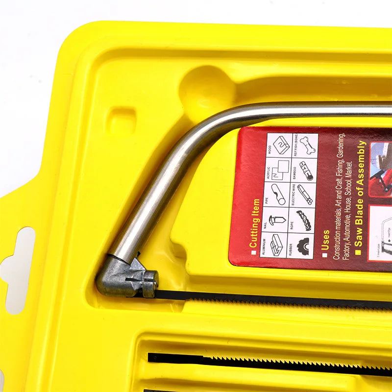 8in1 Saw Multi Purpose Hand DIY Steel Saw Metal Wood Glass Saw Kit 6 Blades Woodworking Metalworking Model Hobby Tool
