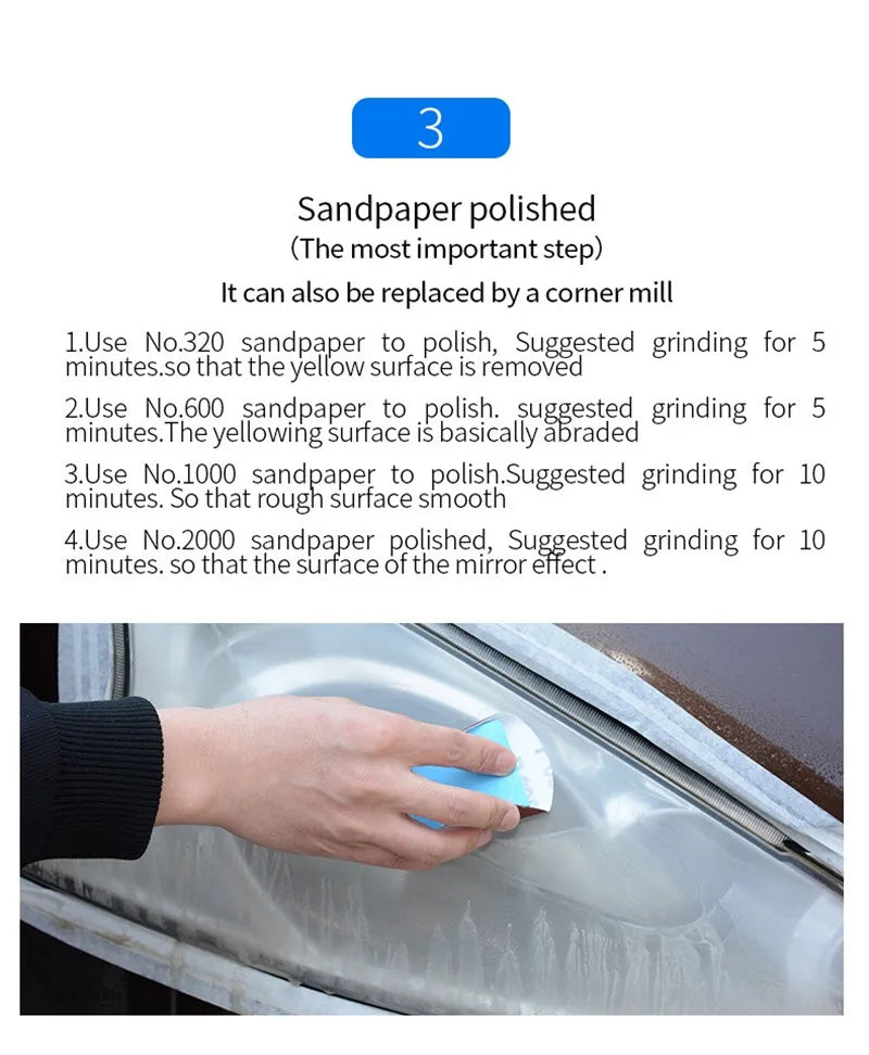 800ML Car Headlight Repair Fluid Headlight Polishing Restoration Chemical Polishing The Headlights