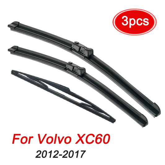 Wiper LHD Front Wiper Blades For Volvo XC60 2012-2017 2016 2015 Windshield Windscreen Window Brushes26"+20"+14"
