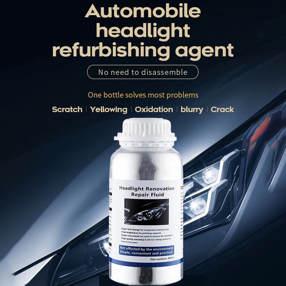 Car Headlight Polish Restoration Kit Automotive Headlight Care Tool Headlight Restoration Set Car Headlight Restoration Liquid
