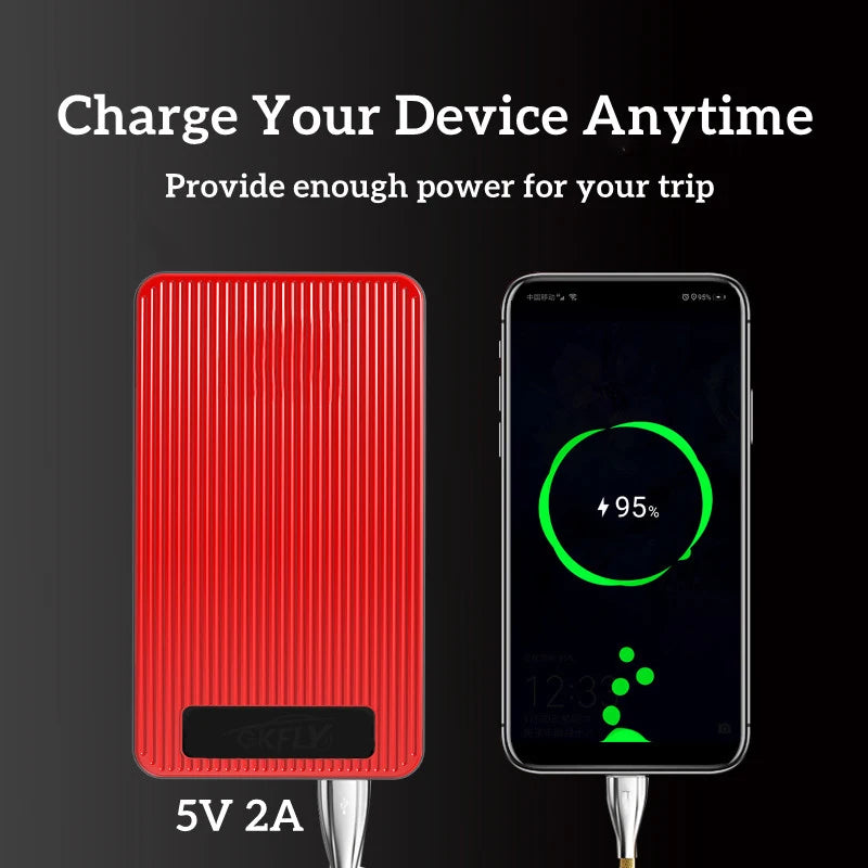 GKFLY Car Battery Jump Starter 8000mAh Portable Car Battery Booster Charger 12V Starting Device Emergency Booster
