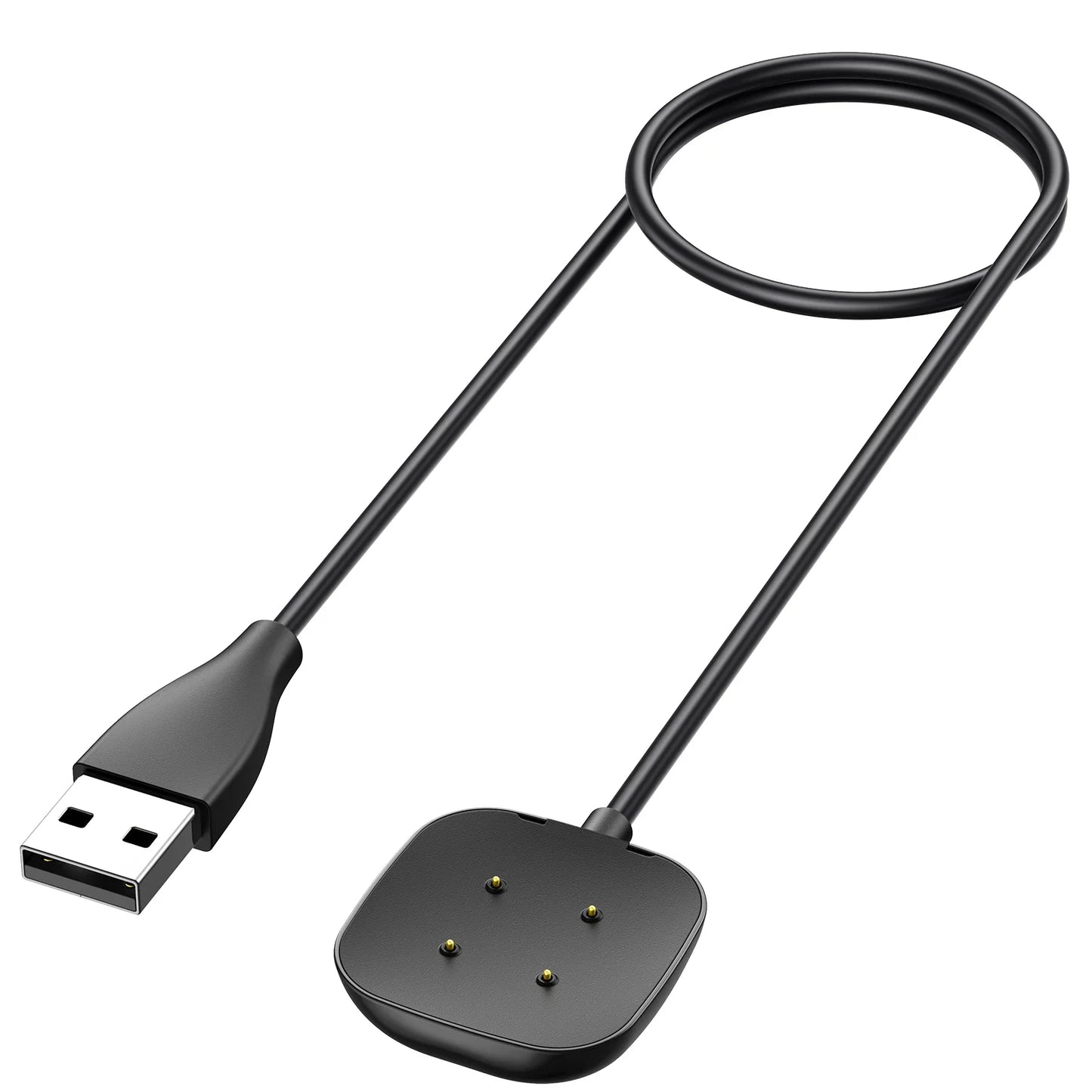 Portable USB Magnetic Charger Dock Adapter For Fitbit Versa 3 Fast Charging Power Cable For Fitbit Sense Smartwatch Accessories