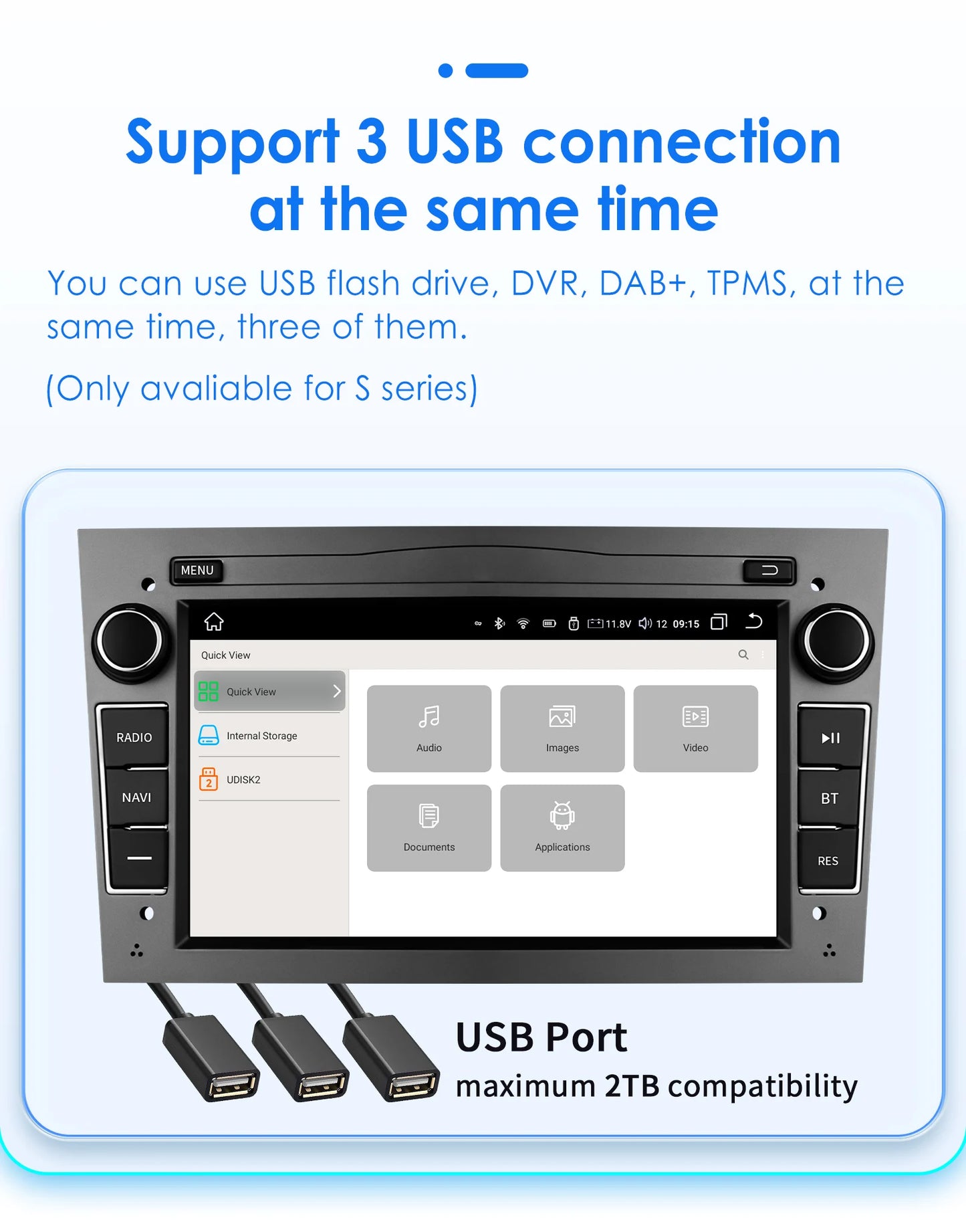 8G+128G 2Din Android 13 Car GPS Navigation Autoradio for Opel Astra H G J Antara Vectra C B Vivaro Corsa C D Zafira B Stereo RDS