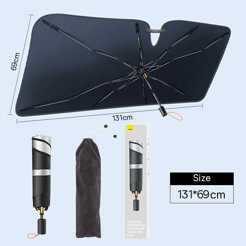 Baseus Windshield SunShade Umbrella Hemmed Edges Cover Protector Parasol Car Summer Sun Protection Front Window Sun Shade