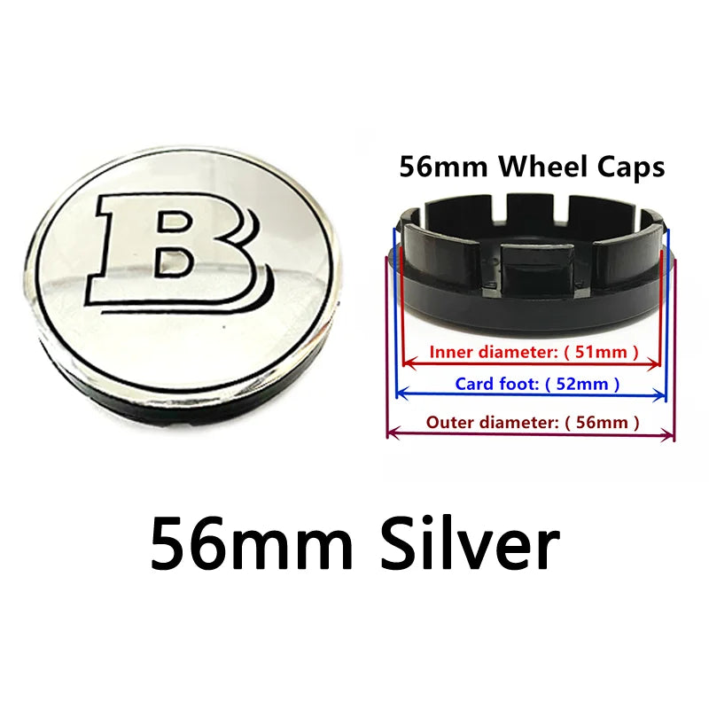 40pcs 56mm 60mm 68mm 75mm 3Pin For Wheel Hub Center Caps Mercedes Benz Emblem Car Rim Hubcap Badge Logo Auto Styling Accessories