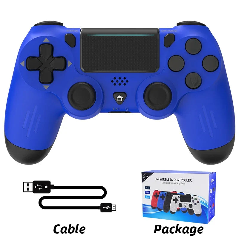 Bluetooth-yhteensopiva peliohjain PS4/Slim/Pro langattomalle peliohjaimelle PC:lle Dual Vibration Joystick IOS/Androidille