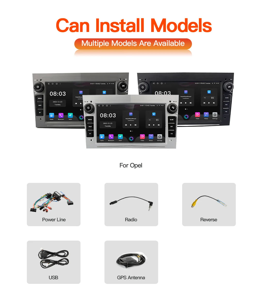 GATAXASKY 7"Car Android Radio Multimedia For Opel Vauxhall Astra H G J Antara vectra c b Vivaro Signum Astra H corsa c d zafira