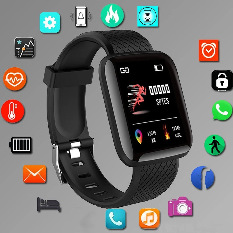 Älykello Miesten Naisten Rannekellot Älykellot Viesti Fitness Monitor Rannekoru Syntymäpäivä Lahja Elektroninen Kello Xiaomi Huaweille