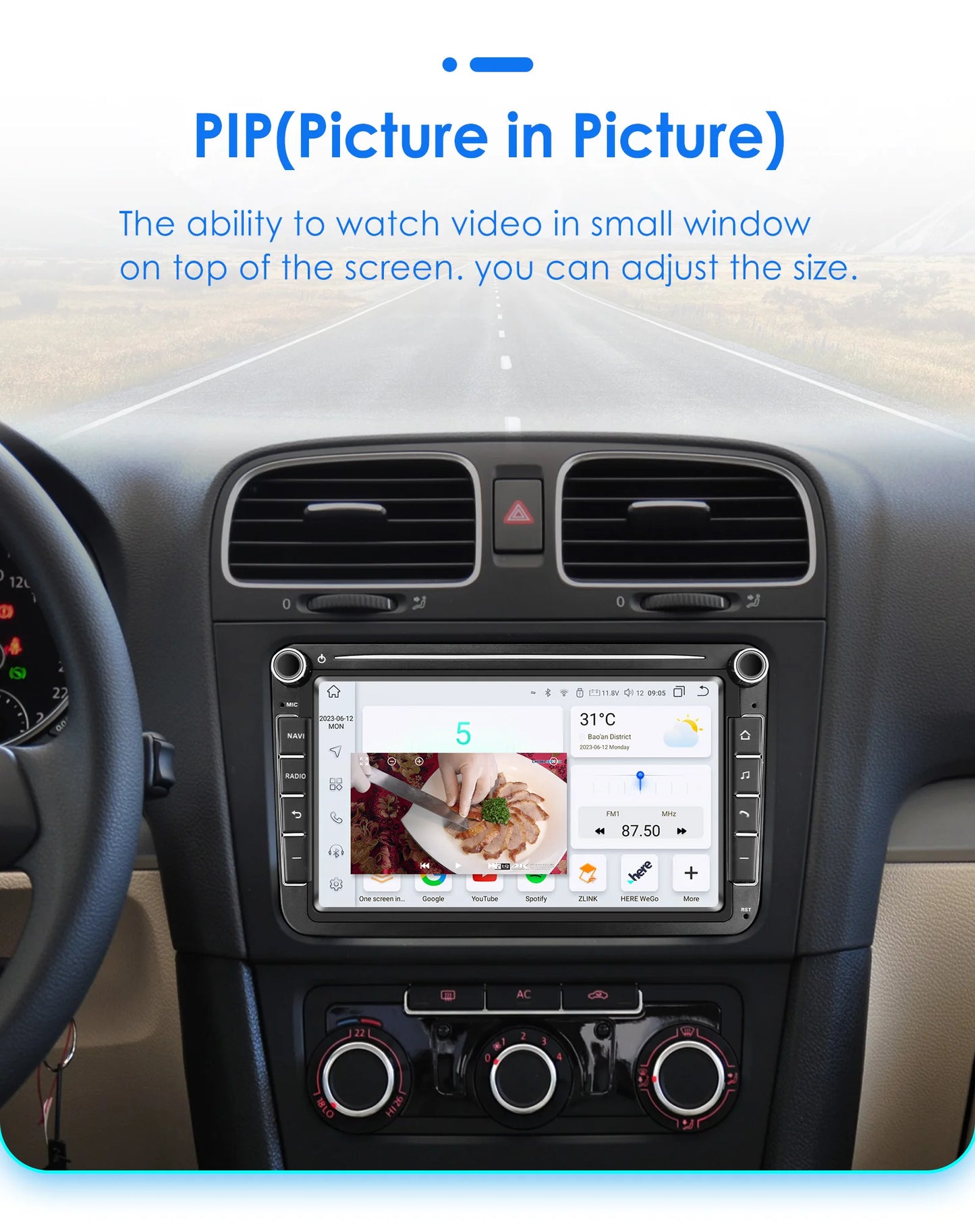 2din Android Car Radio GPS for Volkswagen Skoda VW Tiguan Touran Caddy Jetta Polo Passat Seat Multimedia Player Stereo AutoRadio