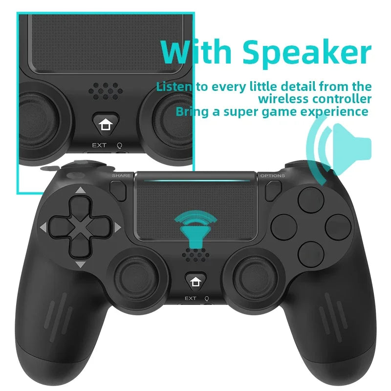 Bluetooth-yhteensopiva peliohjain PS4/Slim/Pro langattomalle peliohjaimelle PC:lle Dual Vibration Joystick IOS/Androidille