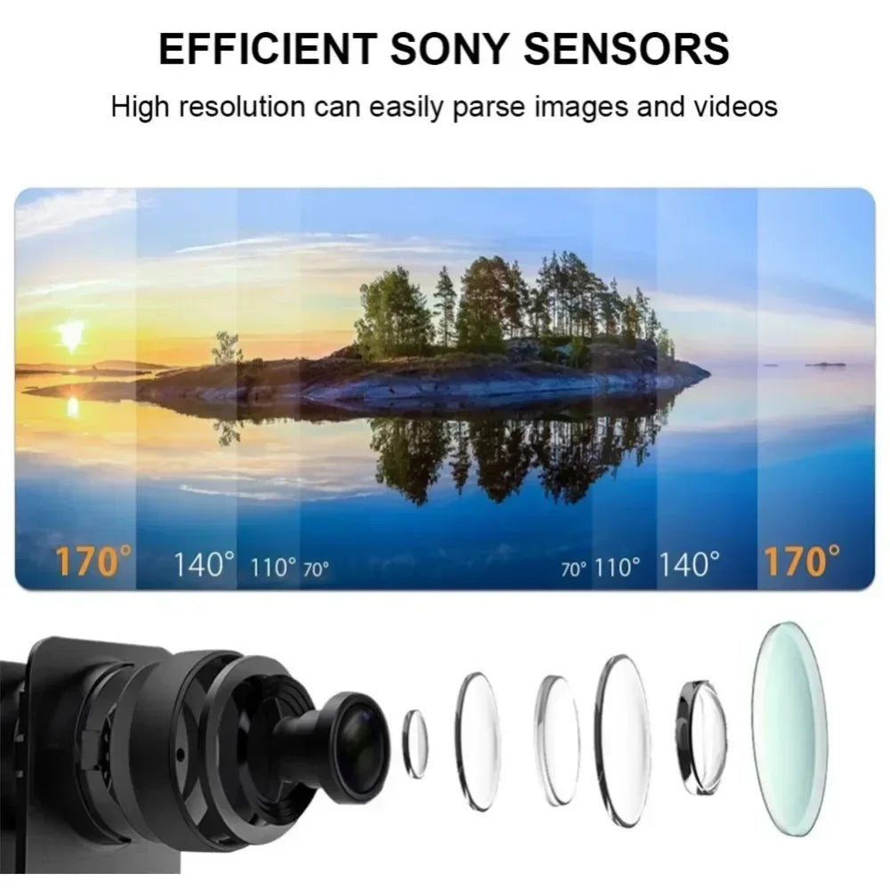 Action Camera Ultra HD 4K/30fps WiFi 2.0-inch 170D Underwater Waterproof Helmet Video Recording Cycling skiing Cameras Sport Cam