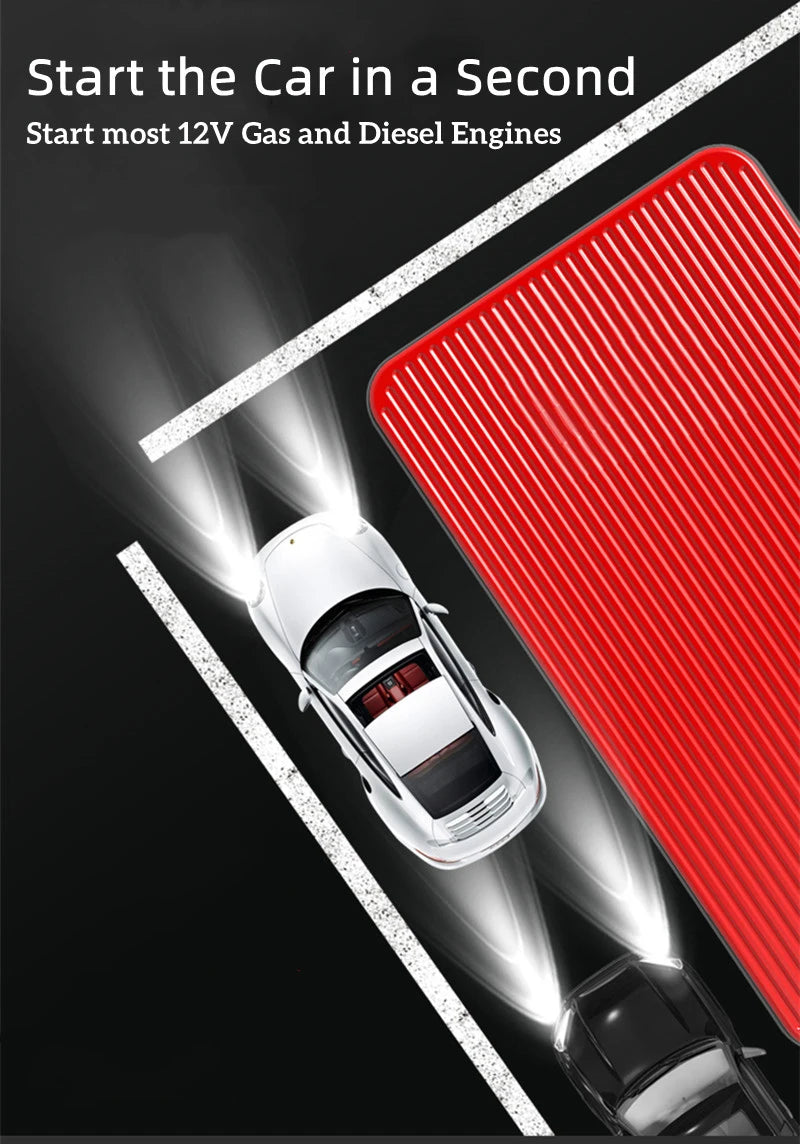 GKFLY Car Battery Jump Starter 8000mAh Portable Car Battery Booster Charger 12V Starting Device Emergency Booster