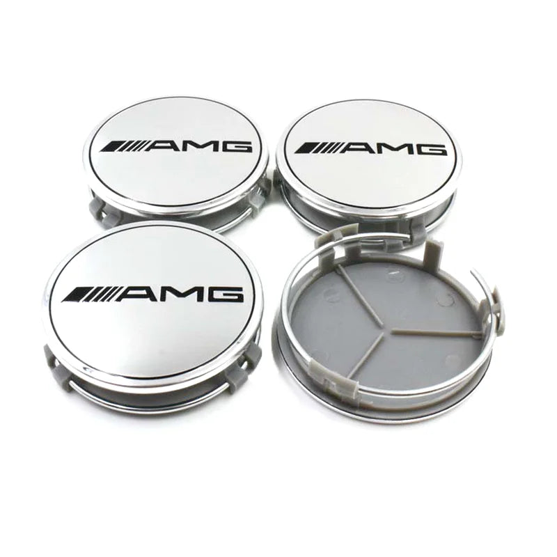 40pcs 56mm 60mm 68mm 75mm 3Pin For Wheel Hub Center Caps Mercedes Benz Emblem Car Rim Hubcap Badge Logo Auto Styling Accessories