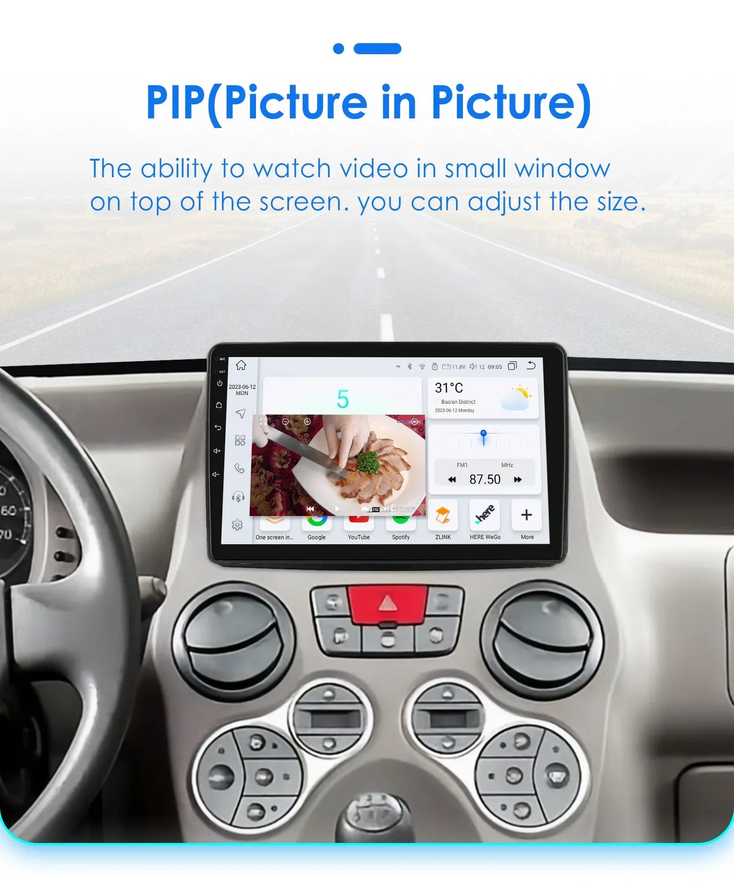 Android Radio Car Multimedia for Fiat Panda 2003 -2012 Android Auto Audio GPS 7862 Stereo Car CarPlay Intelligent Screen Player