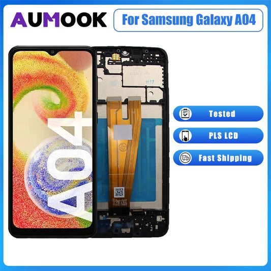 For Samsung Galaxy A04 LCD Display Touch Screen Digitizer Assembly 6.5" A045F A045F A045M LCD Display Replacement Repair Parts