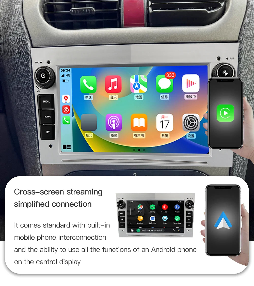 GATAXASKY 7"Car Android Radio Multimedia For Opel Vauxhall Astra H G J Antara vectra c b Vivaro Signum Astra H corsa c d zafira