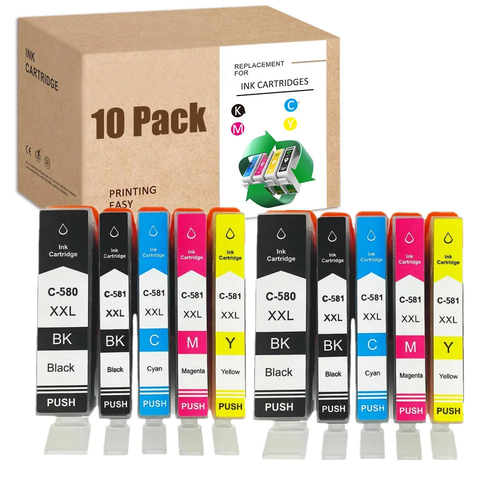 HS PGI-580XXL CLI-581XXL Compatible Ink Cartridges PGI580 CLI581 TS6100 TS6251 TR7500 TS8150 TS8250 TS8151 TS8100 TR8500 TS8152