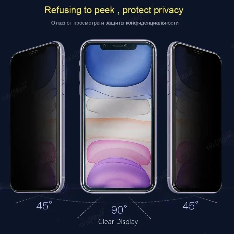 4Pcs For Redmi Note 13 Pro 5G Glass Redmi Note 13 5G Glass 9H HD Privacy Anti-Spy Cover Screen Protector Redmi Note 13 Pro 4G 5G