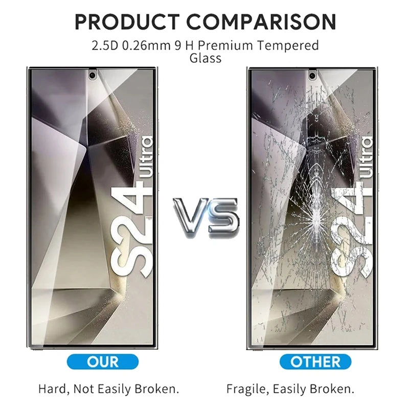 6in1 Tempered Glass For Samsung Galaxy S24 Ultra Screen Protector Camera Lens Protective Film S24 Plus S24+ S24Ultra Lens Glass