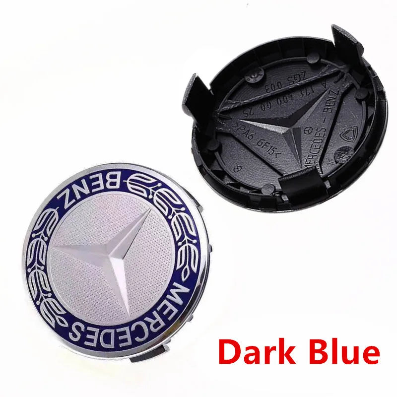 80pcs 76mm 75mm Wheel Center Hub Caps Car Rims Dust-Proof Cover Badge Logo Styling  Accessories A1714000025 New Black Blue Wheat