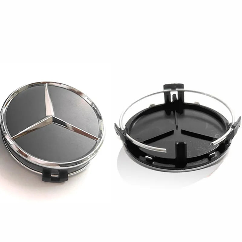 80pcs 76mm 75mm Wheel Center Hub Caps Car Rims Dust-Proof Cover Badge Logo Styling  Accessories A1714000025 New Black Blue Wheat