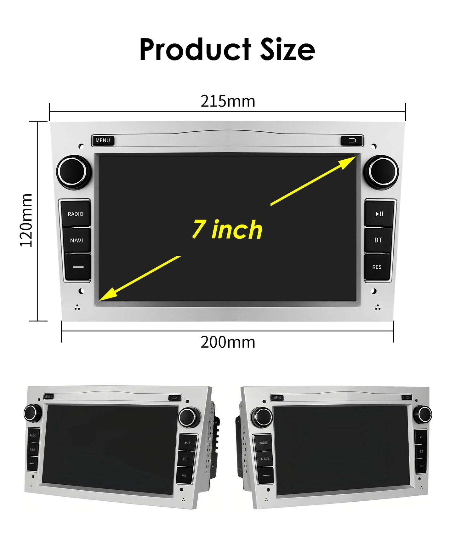 8G+128G 2Din Android 13 Car GPS Navigation Autoradio for Opel Astra H G J Antara Vectra C B Vivaro Corsa C D Zafira B Stereo RDS