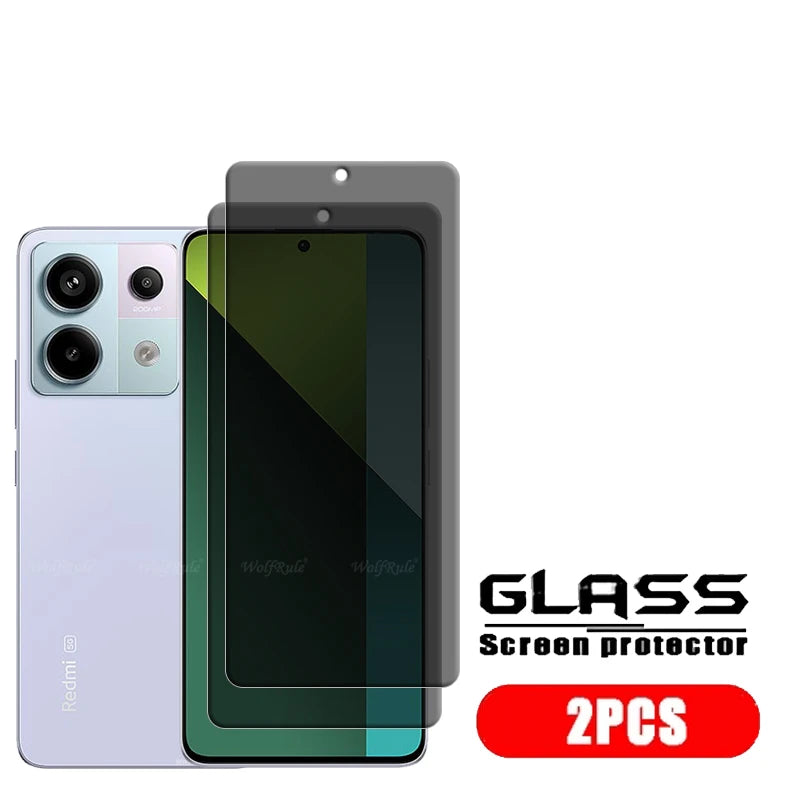 4Pcs For Redmi Note 13 Pro 5G Glass Redmi Note 13 5G Glass 9H HD Privacy Anti-Spy Cover Screen Protector Redmi Note 13 Pro 4G 5G