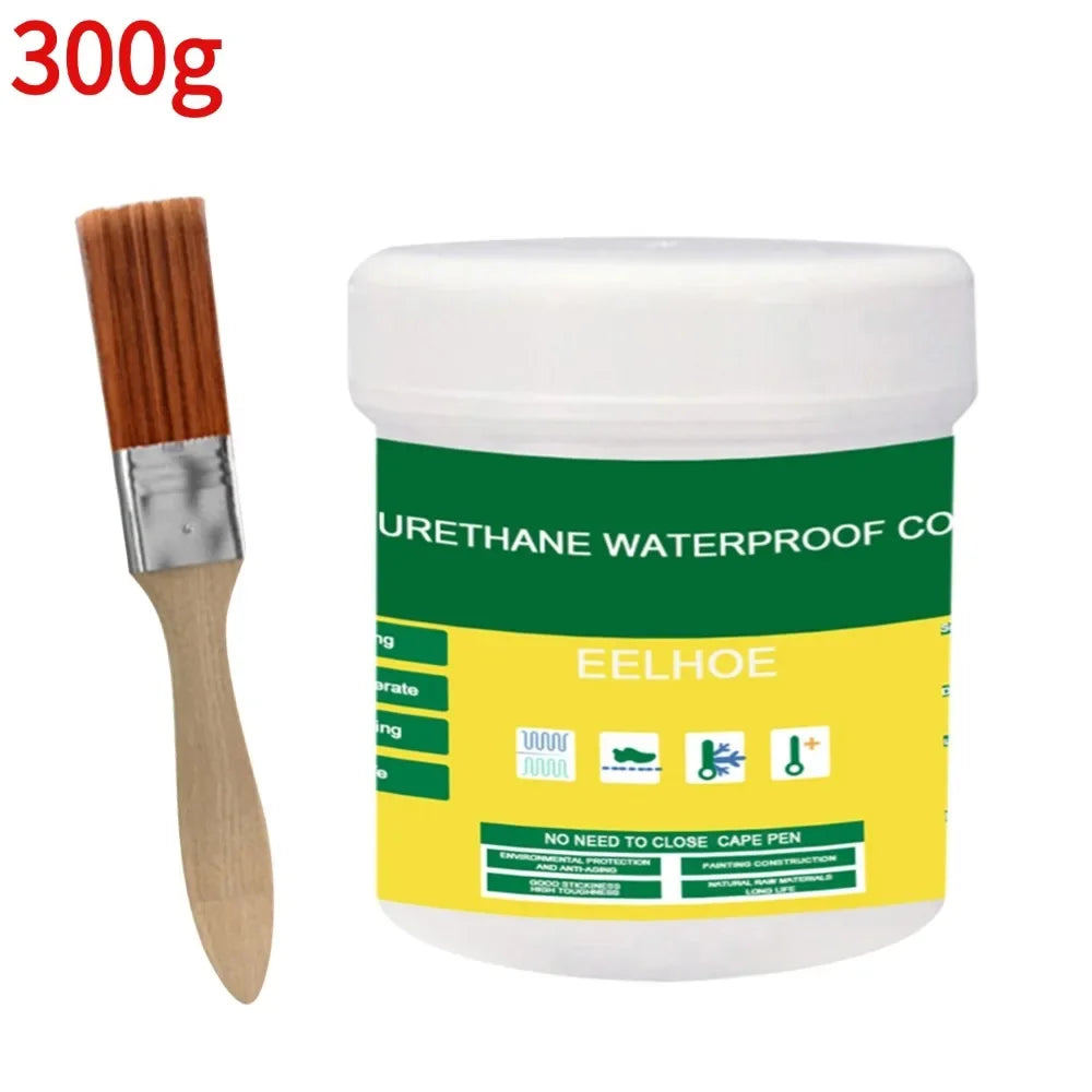 1/2/3Pcs Waterproof Coating Sealant Agent Transparent Invisible Paste Glue With Brush Restore Adhesive Roof Bathroom 30/100/300g
