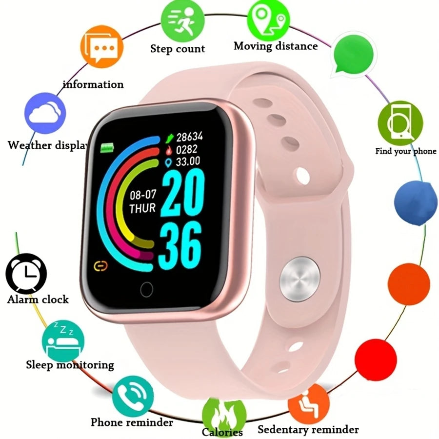Älykello Miesten Naisten Rannekellot Älykellot Viesti Fitness Monitor Rannekoru Syntymäpäivä Lahja Elektroninen Kello Xiaomi Huaweille