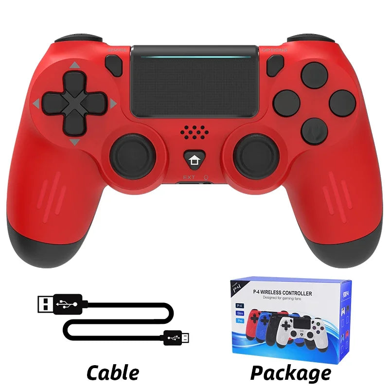 Bluetooth-yhteensopiva peliohjain PS4/Slim/Pro langattomalle peliohjaimelle PC:lle Dual Vibration Joystick IOS/Androidille