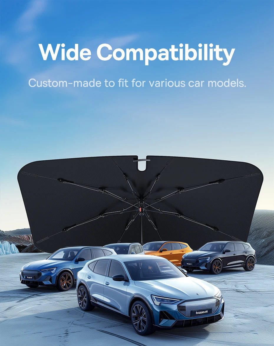 Baseus Windshield SunShade Umbrella Hemmed Edges Cover Protector Parasol Car Summer Sun Protection Front Window Sun Shade